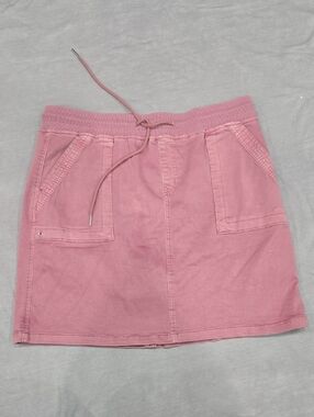 Maurices Dusty Pink Drawstring Pocket Mini Skirt
